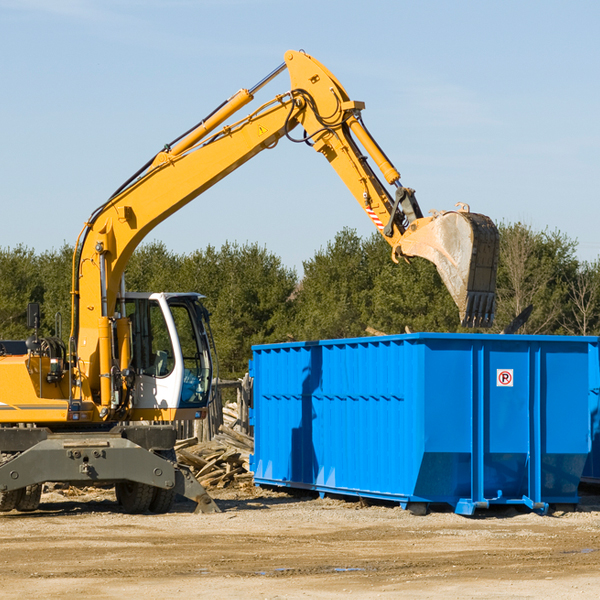 what happens if the residential dumpster is damaged or stolen during rental in Everett PA